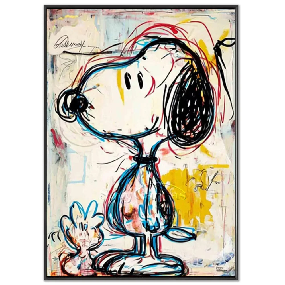 Pop Art Original Snoopy Hand-painted Canvas #SS 265