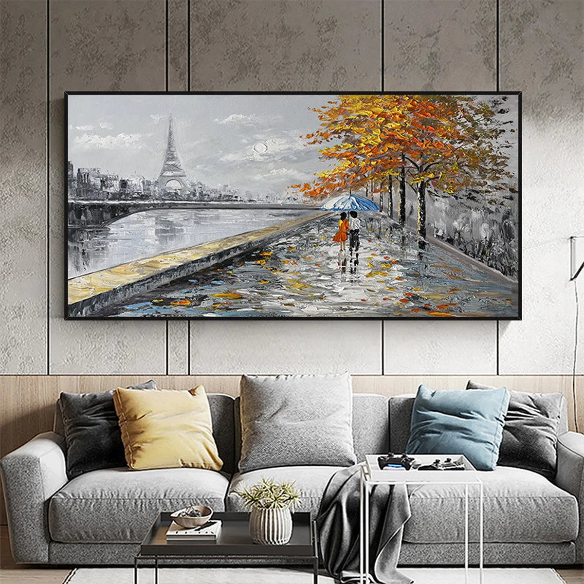 Romantic Rainy Day in Paris | Autumn Couple Painting