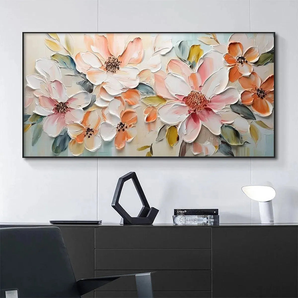 Modern Impressionist Floral Art | Large Flower Painting