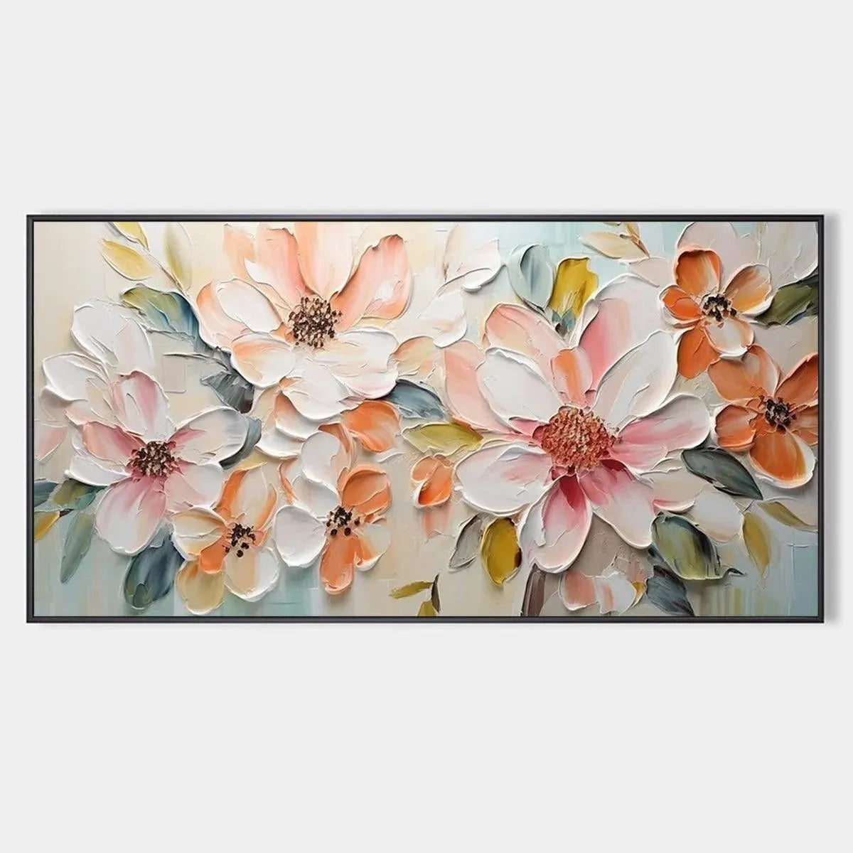 Abstract Cherry Blossom Painting | 3D Floral Wall Art #AA 133