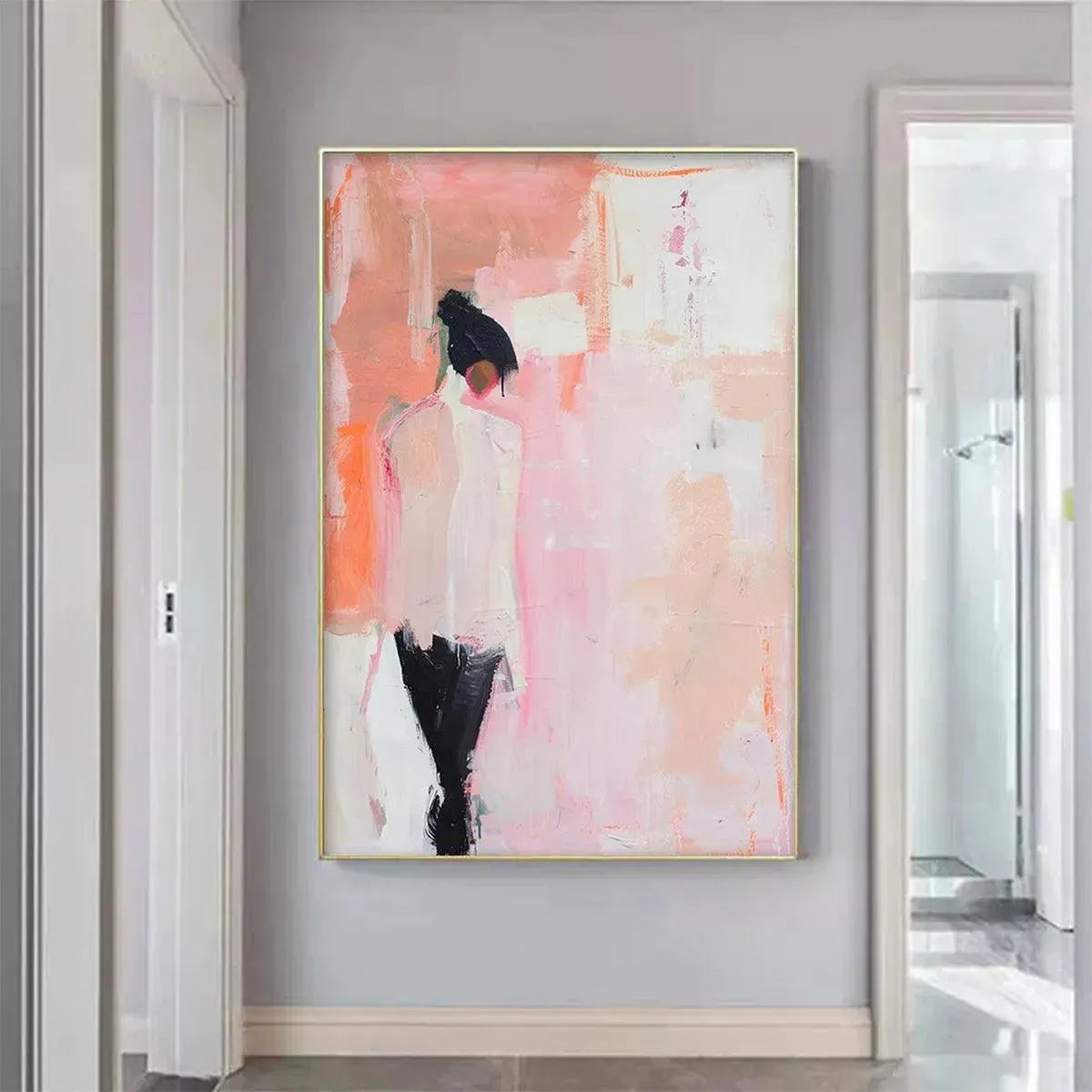 Expressive Figurative Art | Large Abstract Woman Painting #AA 116