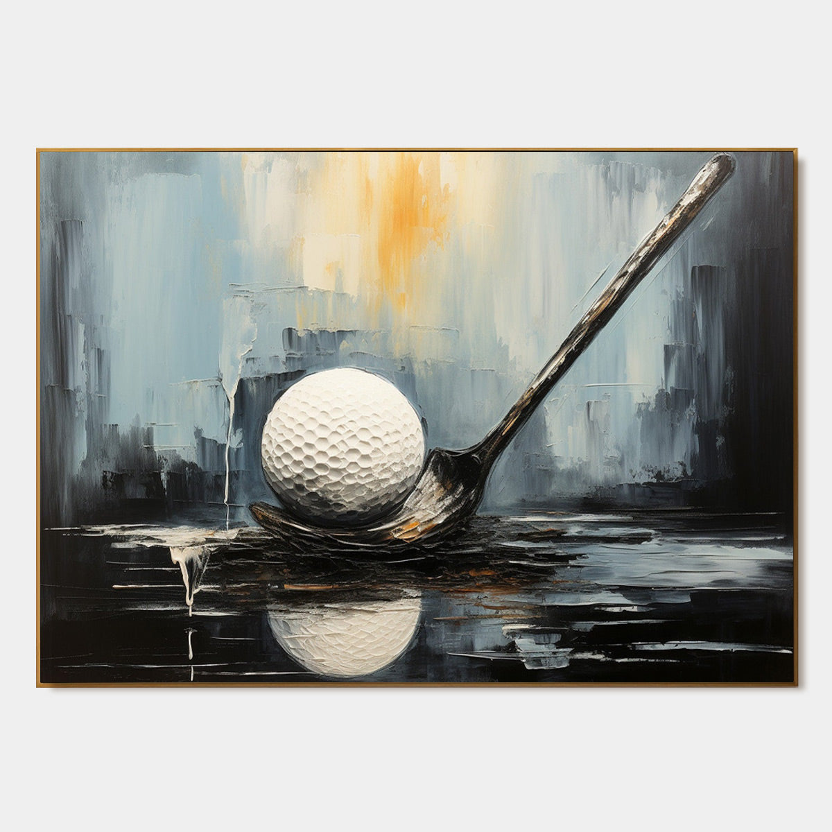Modern Golf Painting | Abstract Sports Wall Art #AA 229