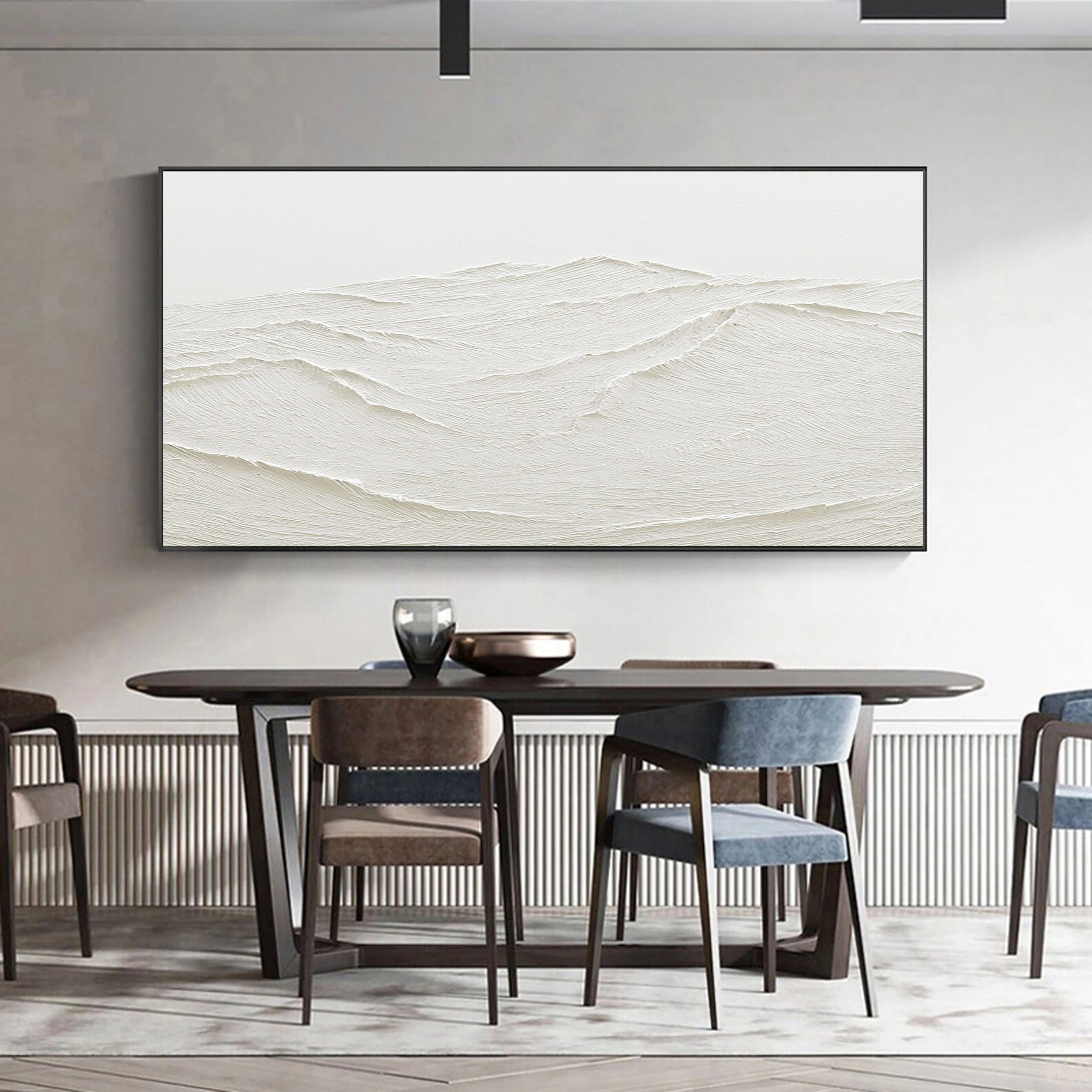 Savy Canvas Original: Raised Texture Painting - Neutral Decor