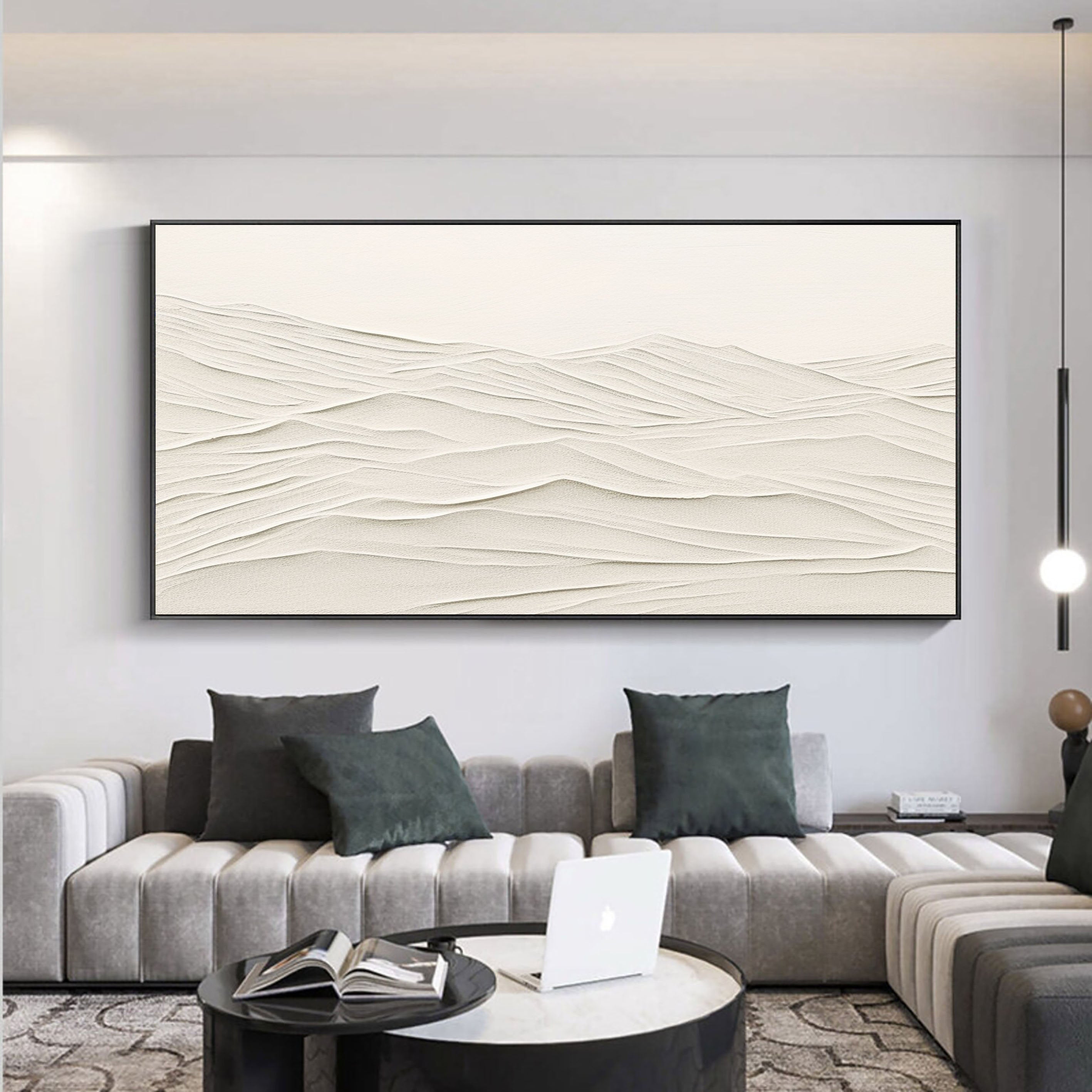 Minimalist Textured Abstract Sand Dune Art Minimalist Decor #JJ 362