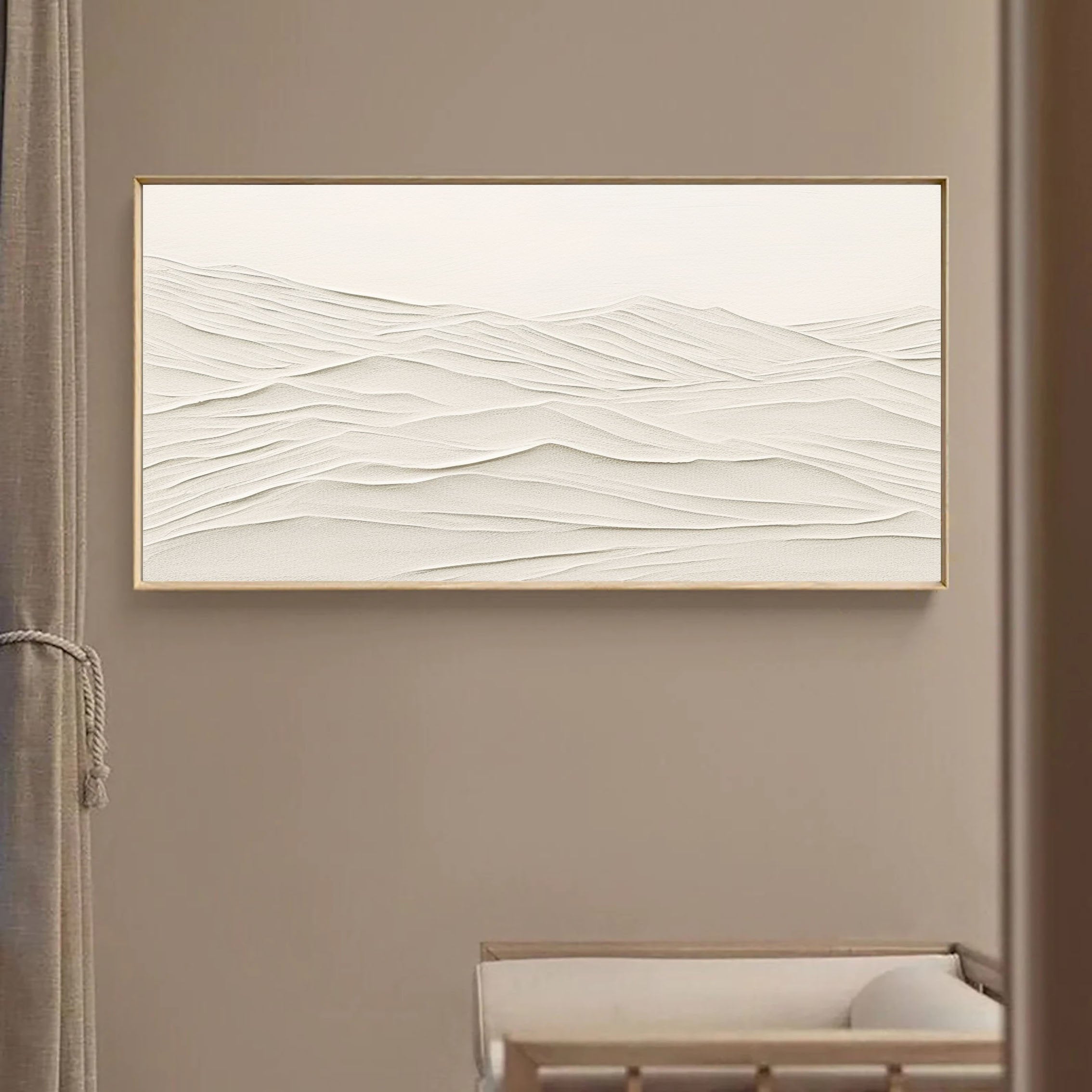 Minimalist Textured Abstract Sand Dune Art Minimalist Decor #JJ 362
