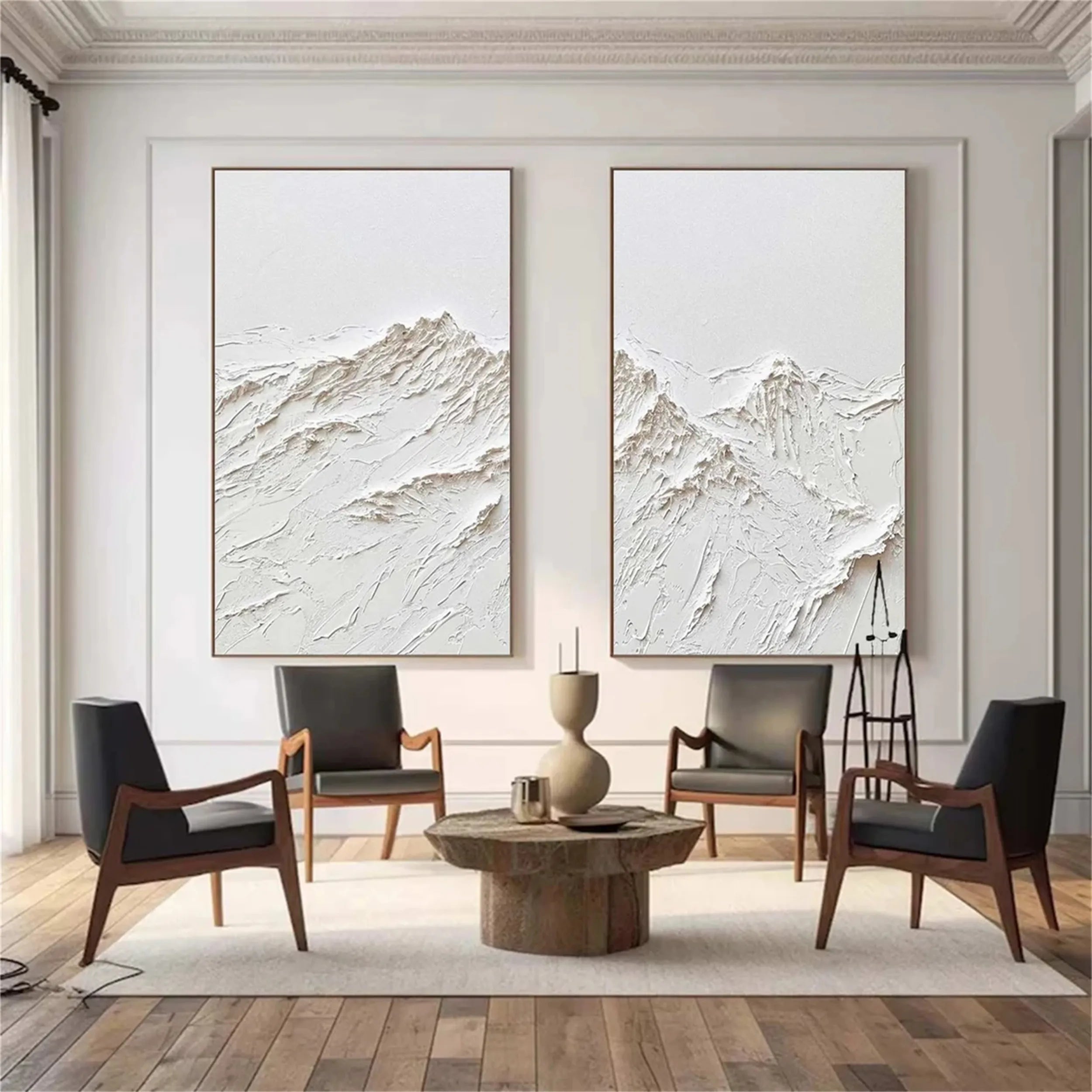Hand - crafted 3D Mountain Wall Art Paintings for Modern Living Rooms #JJ 417