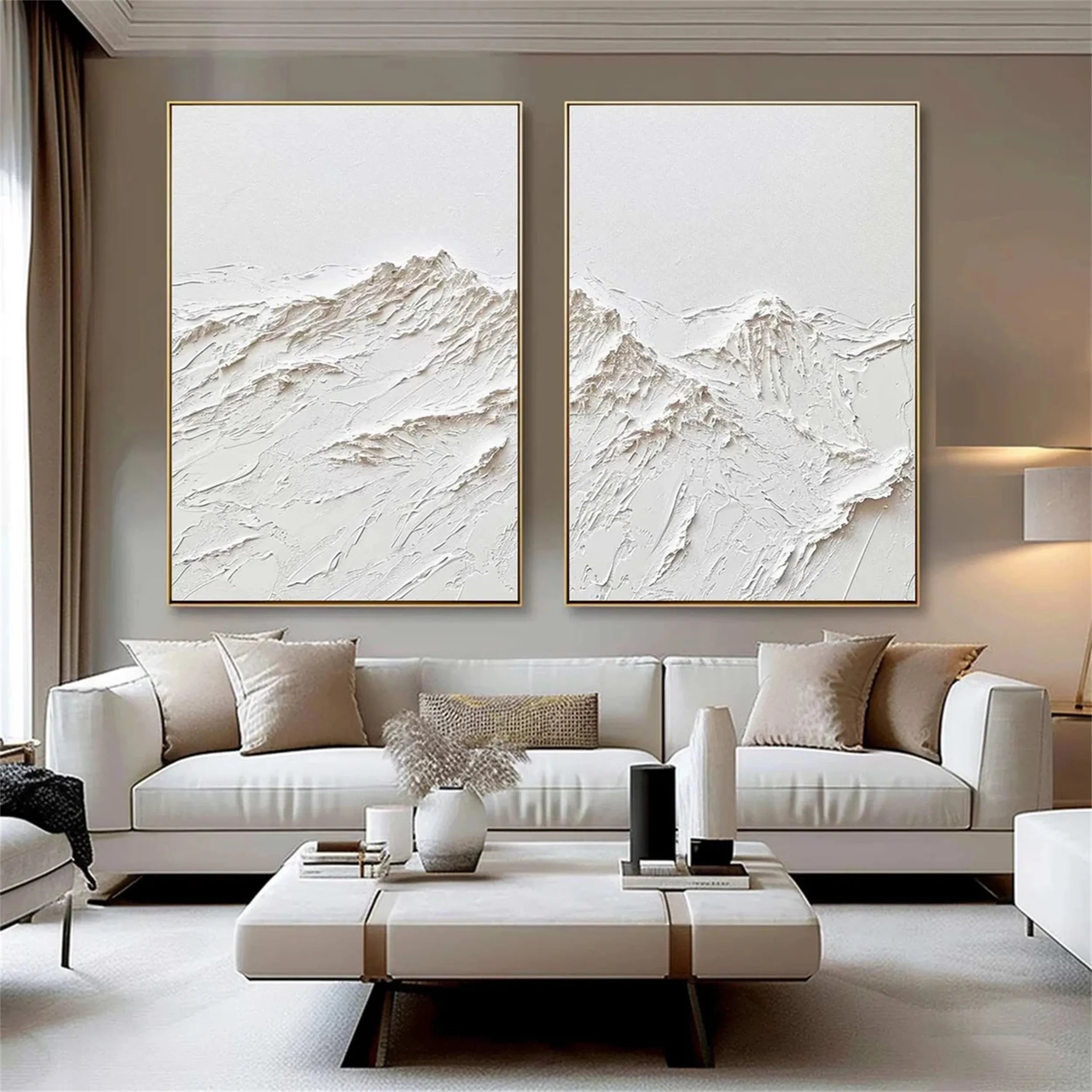 Hand - crafted 3D Mountain Wall Art Paintings for Modern Living Rooms #JJ 417