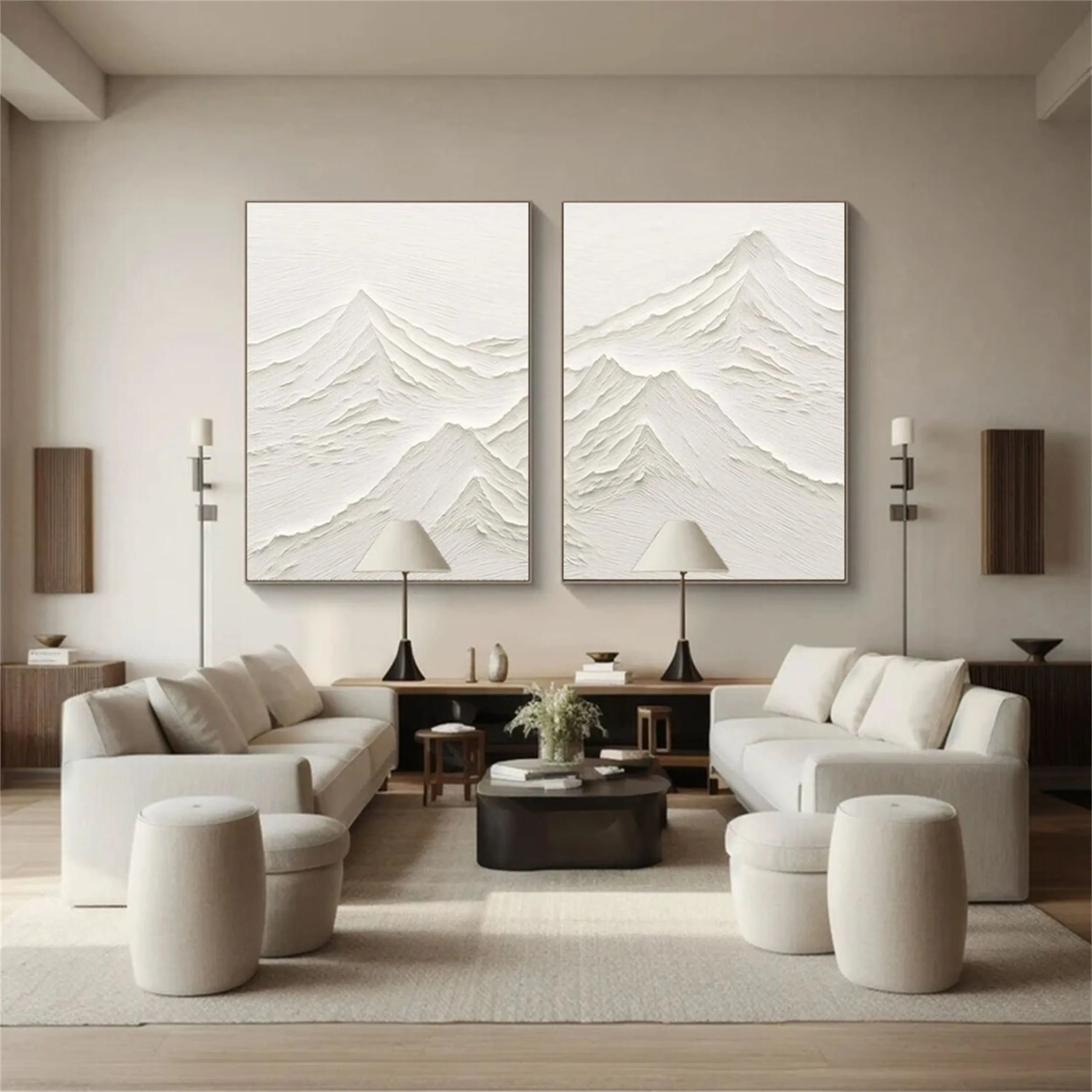 Unique 3D Mountain Wall Decor for a Stylish Home Interior #JJ 418