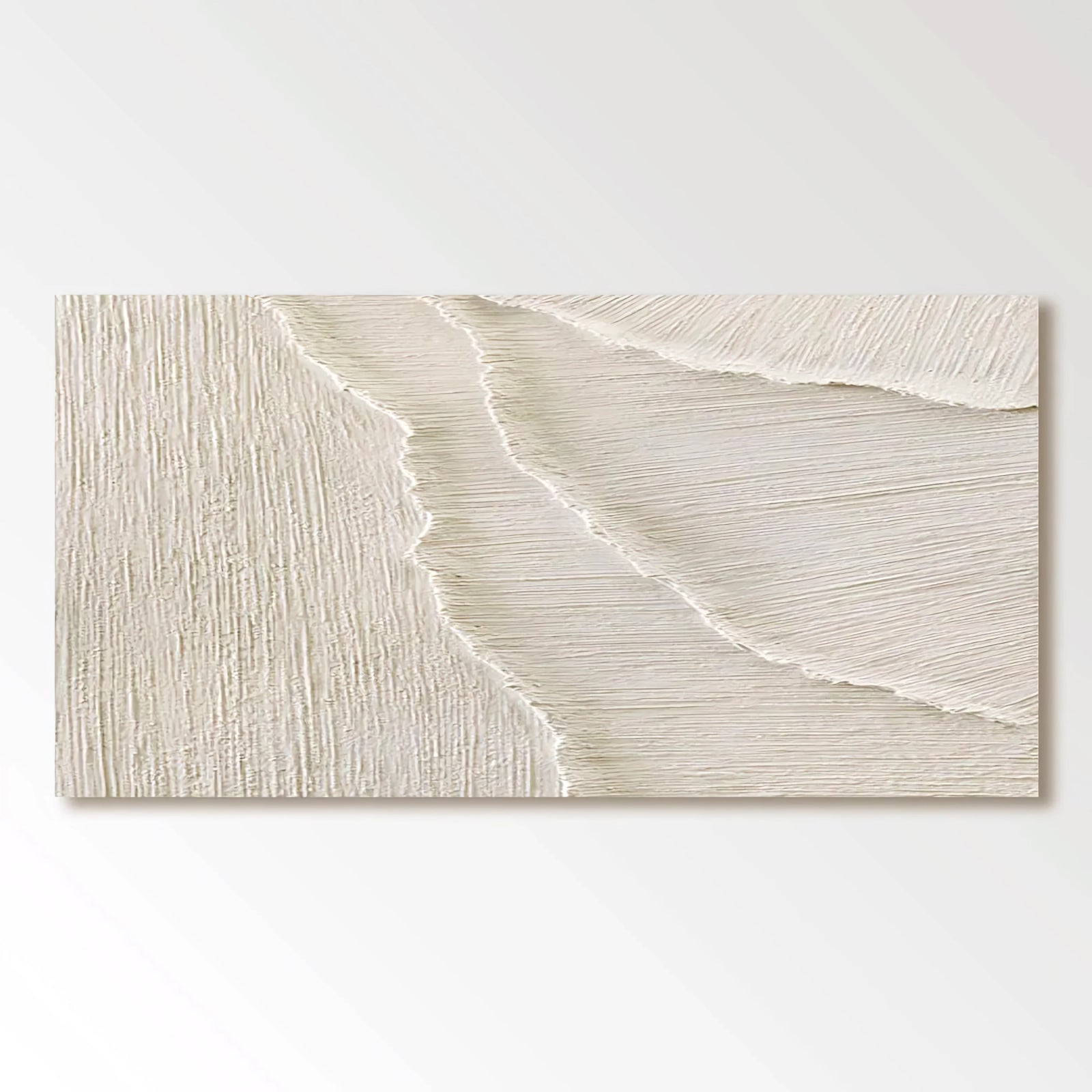 Minimalist Textured White Abstract Art | Modern 3D Wall Painting #TC 182