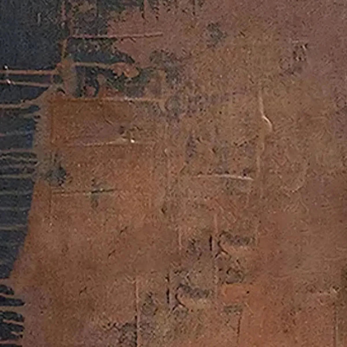 Rust and Copper Abstract Wall Art | Industrial Metal Texture #AA 354
