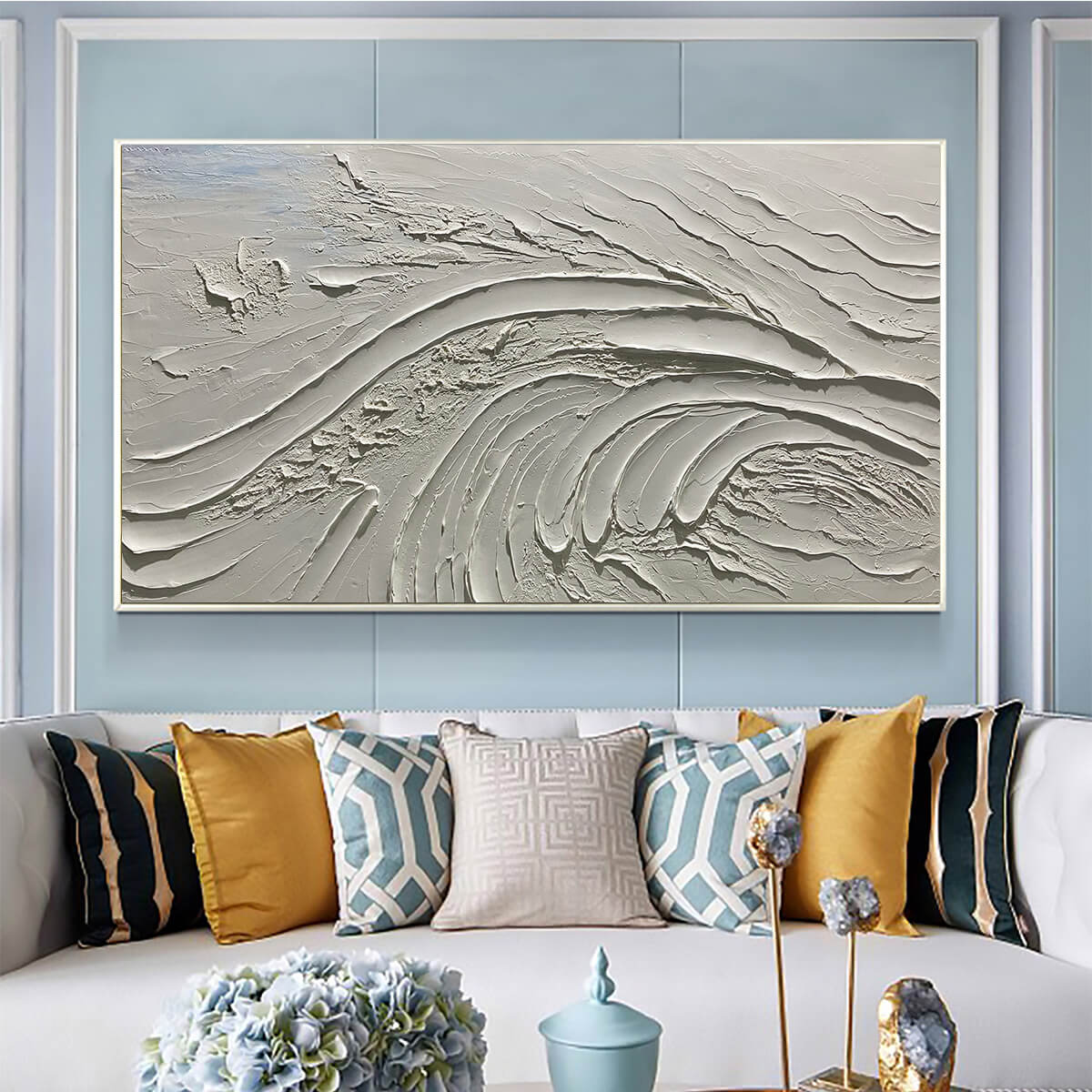  Wabi-sabi Style White Wall Decor | Nordic Minimalist Print