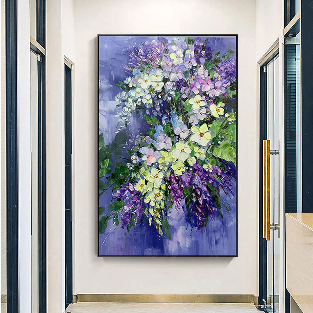 Lush Floral Bouquet Painting | Colorful Abstract Wall Art
