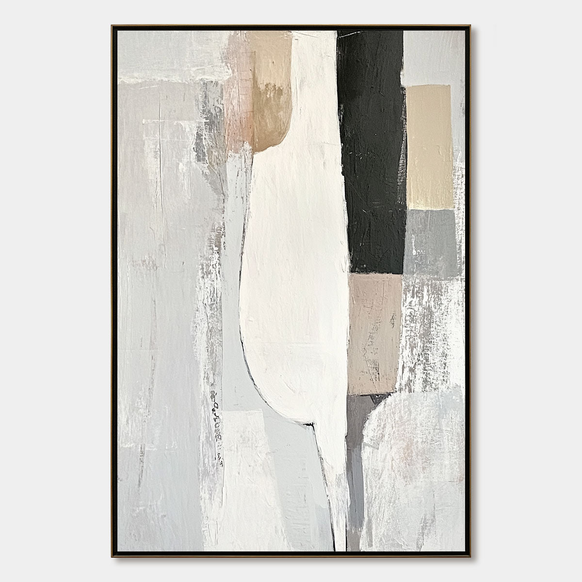 Wabi Sabi Wall Art | Neutral Textured Abstract Painting #AA 215