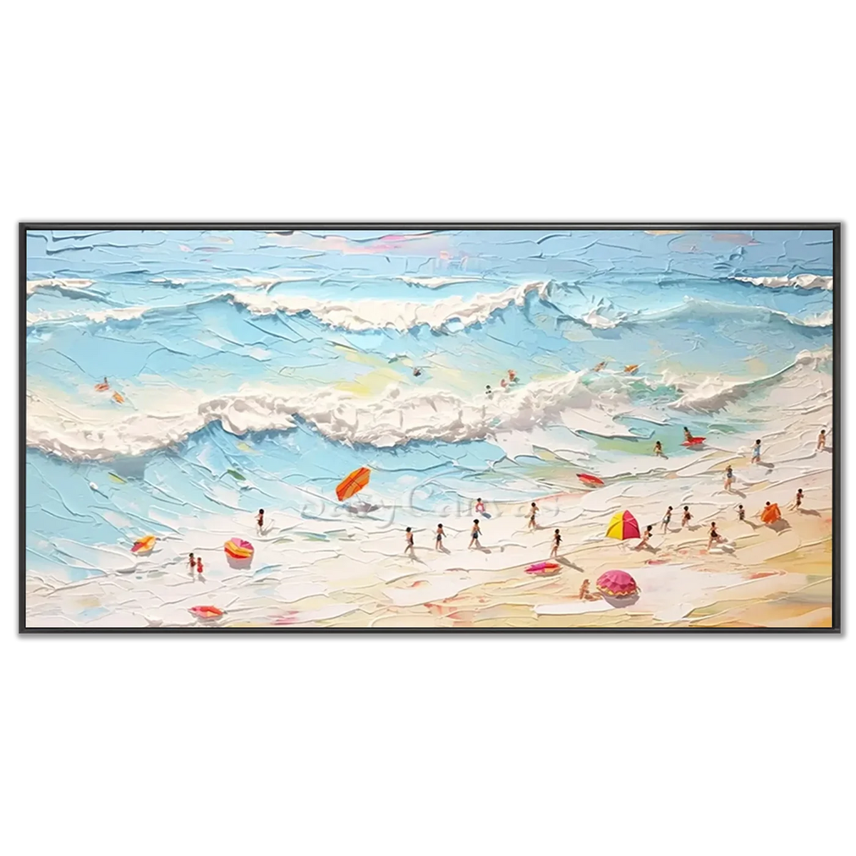 Seascape_and_Snowy_Peak_Painting_MM2-black-frame-03.webp