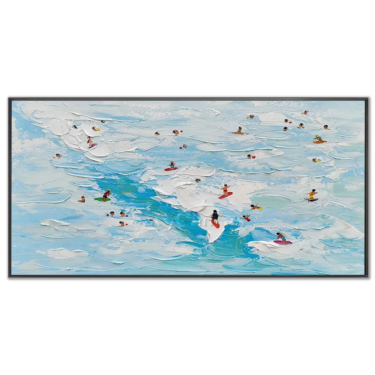 Seascape_and_Snowy_Peak_Painting_MM3-black-frame-03.webp