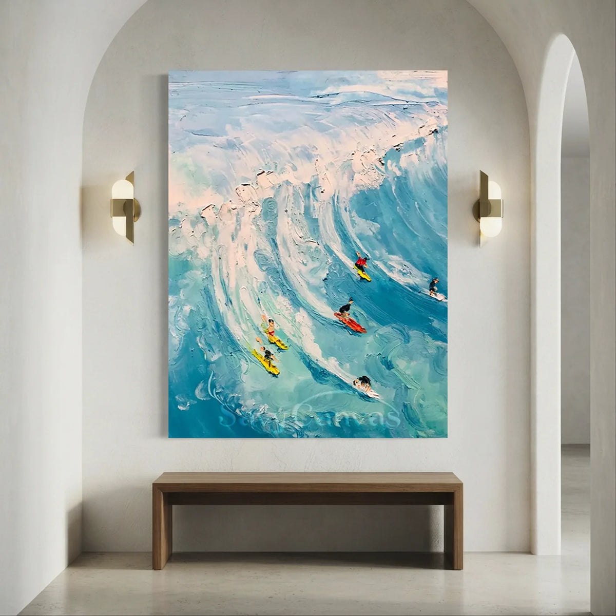 Seascape_and_Snowy_Peak_Painting_MM3-for-art-corridor-decor-06.webp
