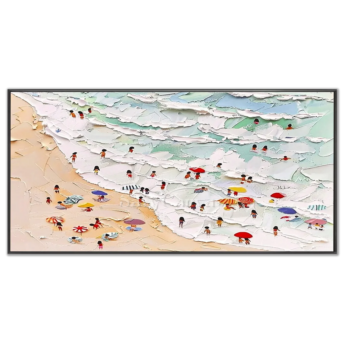 Seascape_and_Snowy_Peak_Painting_MM4-black-frame-03.webp