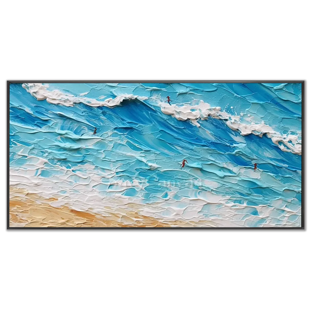 Seascape_and_Snowy_Peak_Painting_MM8-black-frame-03.webp