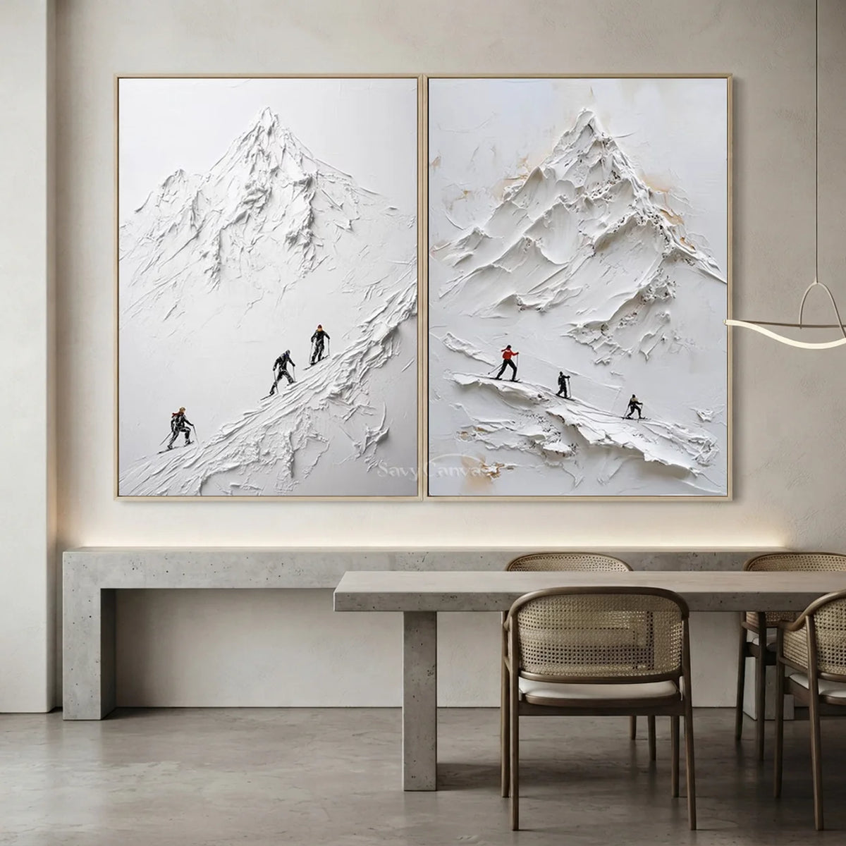Ski-Framed-Wall-Art-Set-of-2-for-elegant-restaurant-wall-decor-04.webp