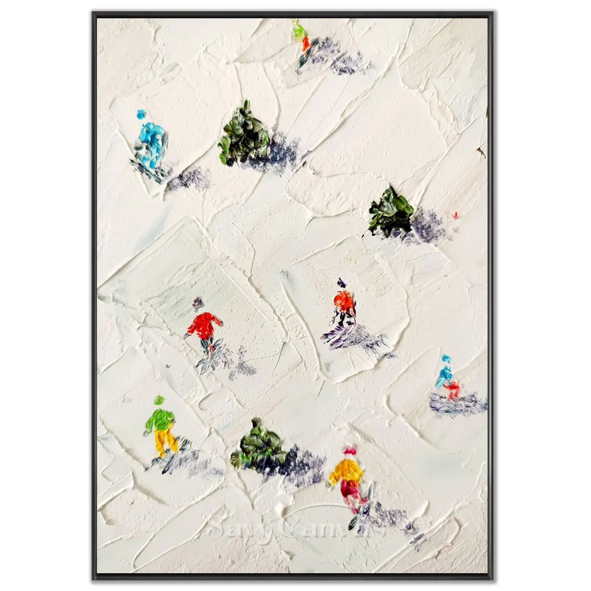 Skiing-Sport-Painting-black-frame-02.webp