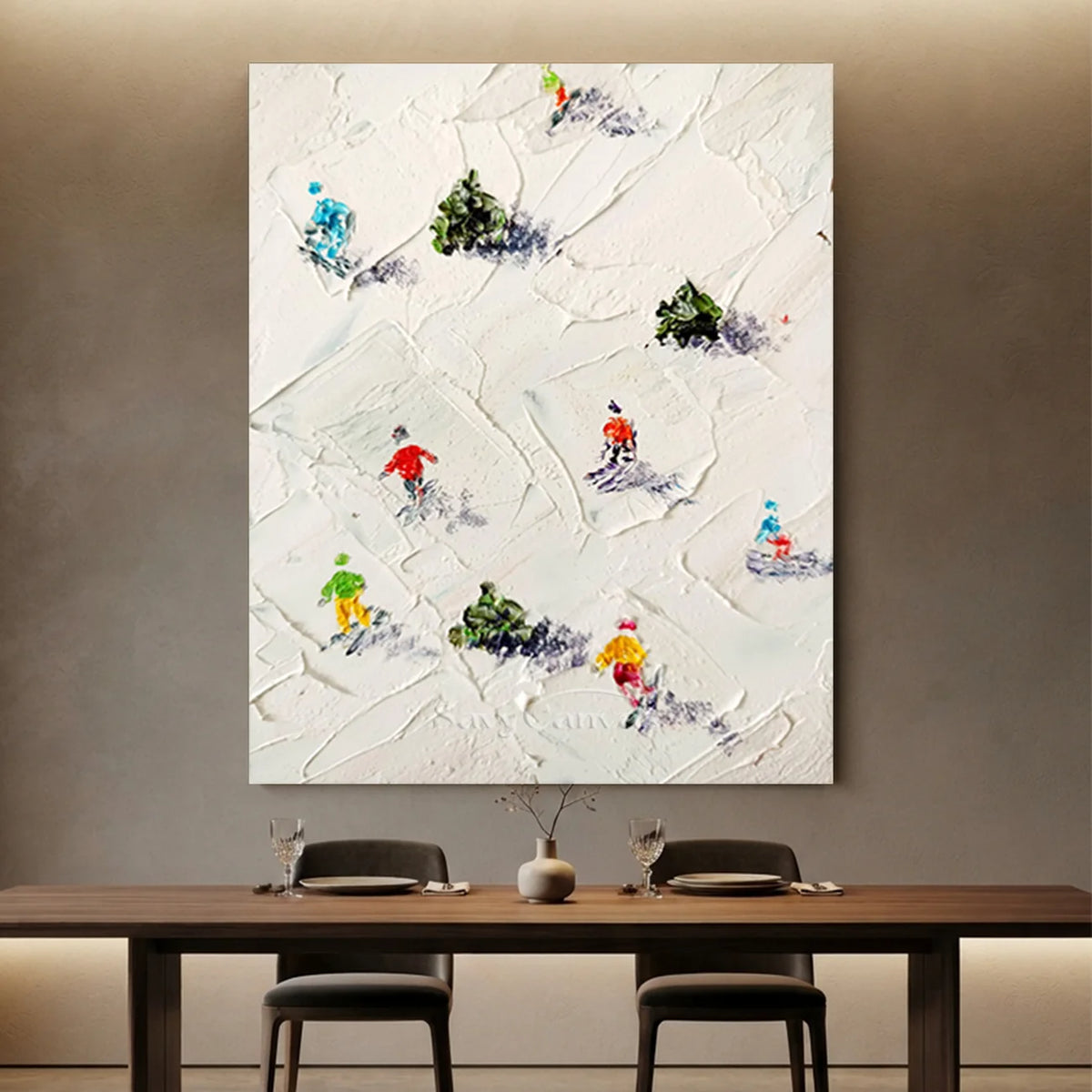 Skiing-Sport-Painting-for-elegant-restaurant-03.webp