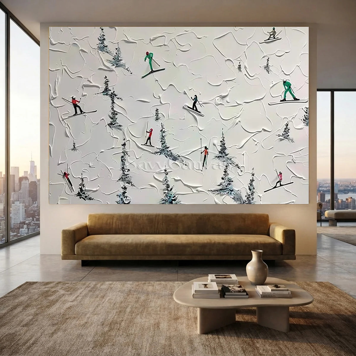 Skiing_Sport_Art_Textured_Painting_Canvas_MM3-for-Spacious-living-room-07.webp