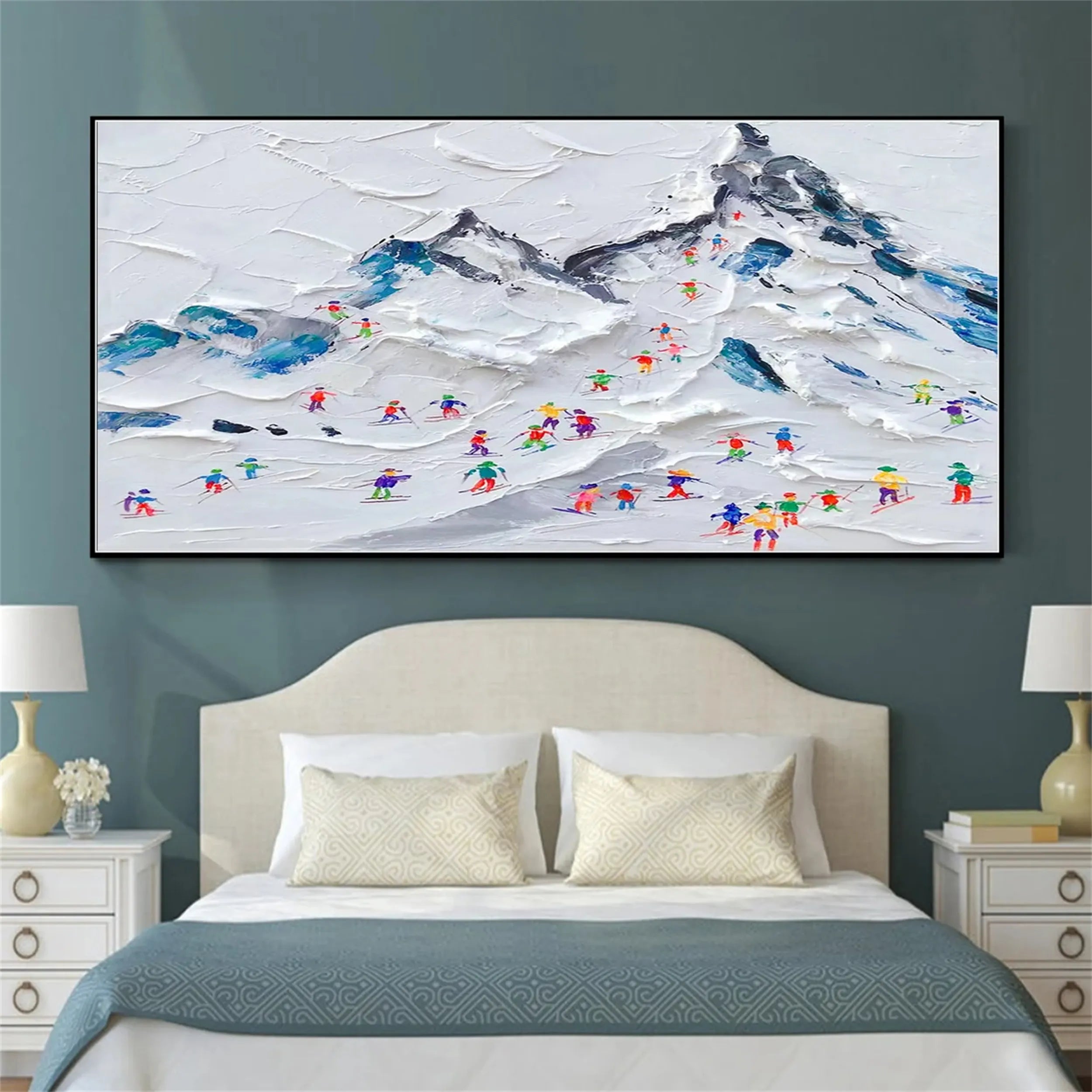 Alpine Ski Scene – Contemporary Wall Art