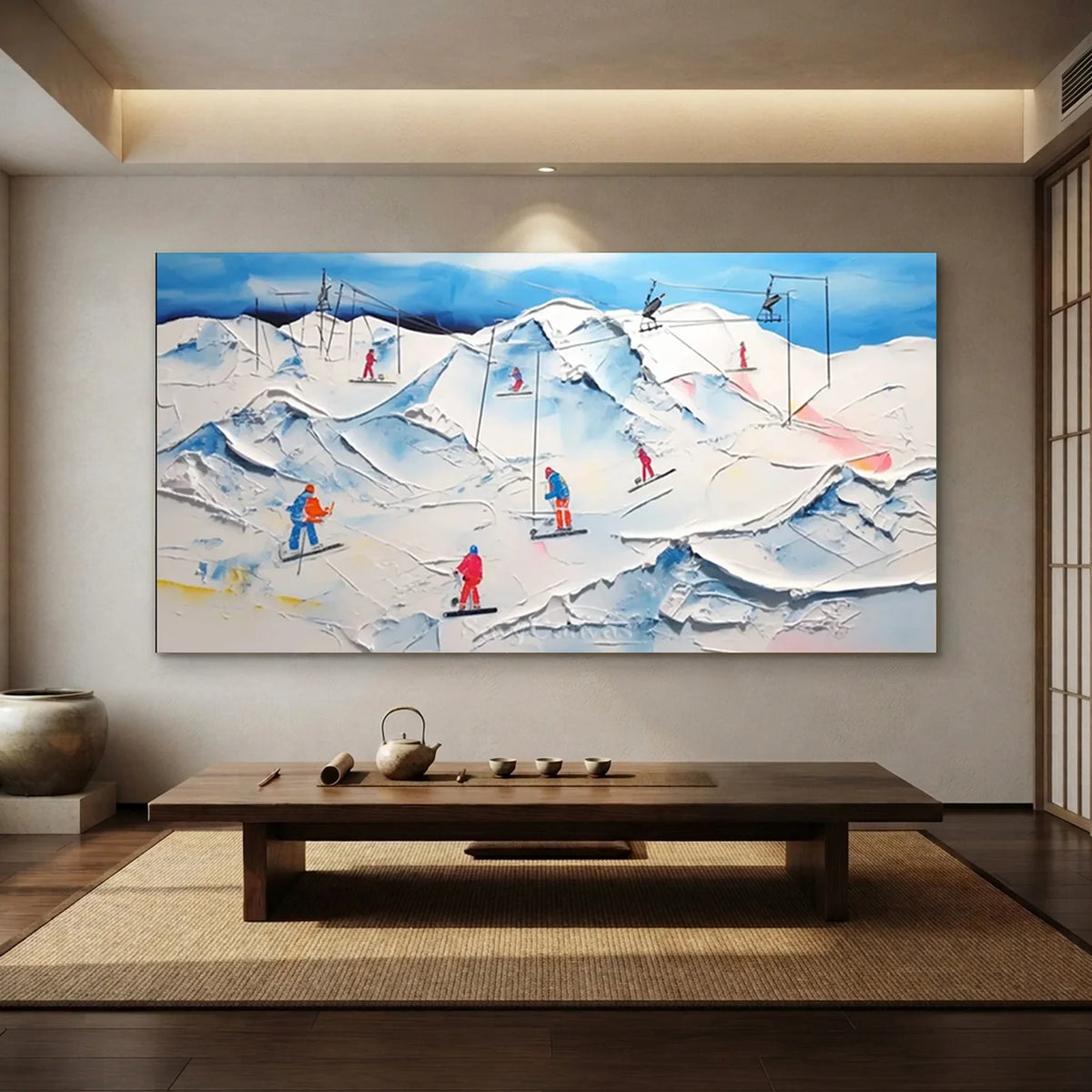 Skiing_Sports_Art_Textured_Painting_Canvas_MM10-for-zen-style-tea-room-04.webp