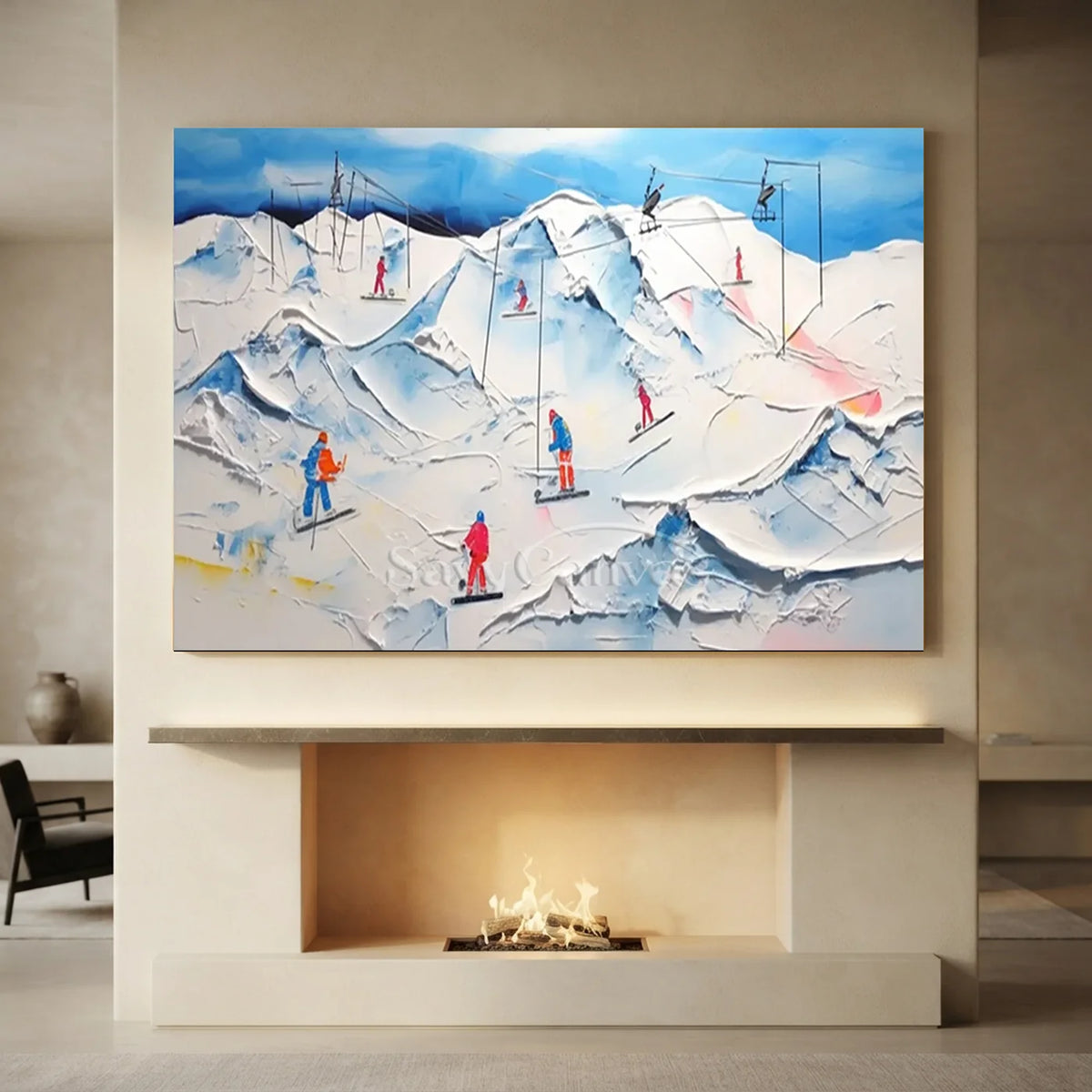 Skiing_Sports_Art_Textured_Painting_Canvas_MM16-for-large-fireplace-06.webp