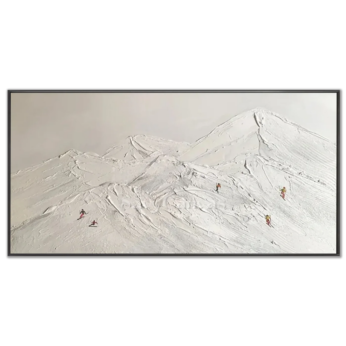 Skiing_Sports_Art_Textured_Painting_Canvas_MM17-black-frame-03.webp