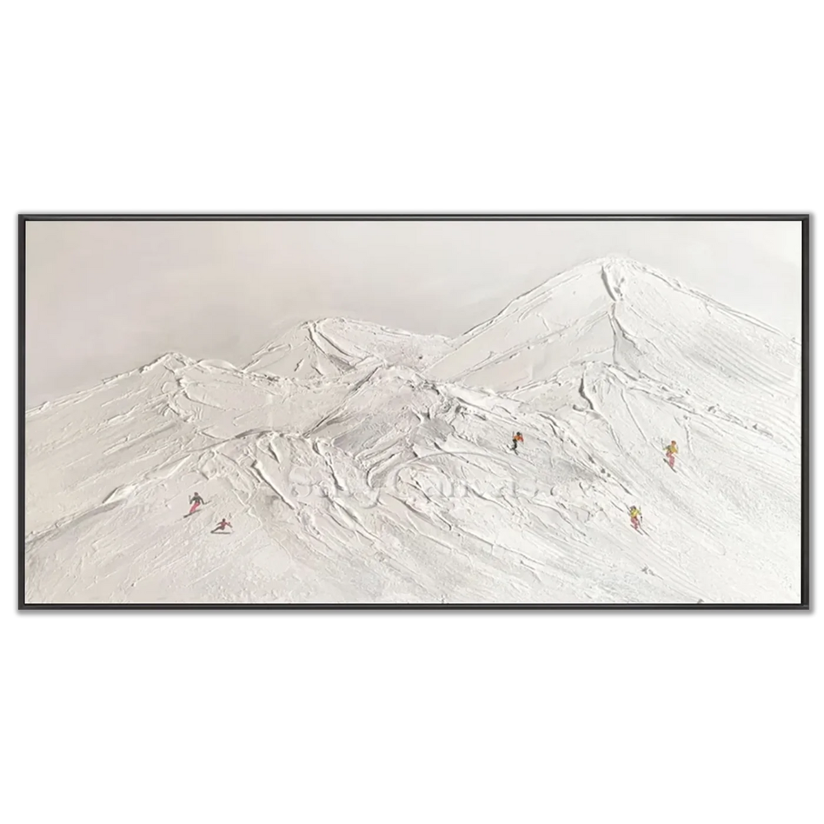 Skiing_Sports_Art_Textured_Painting_Canvas_MM20-black-frame-03.webp