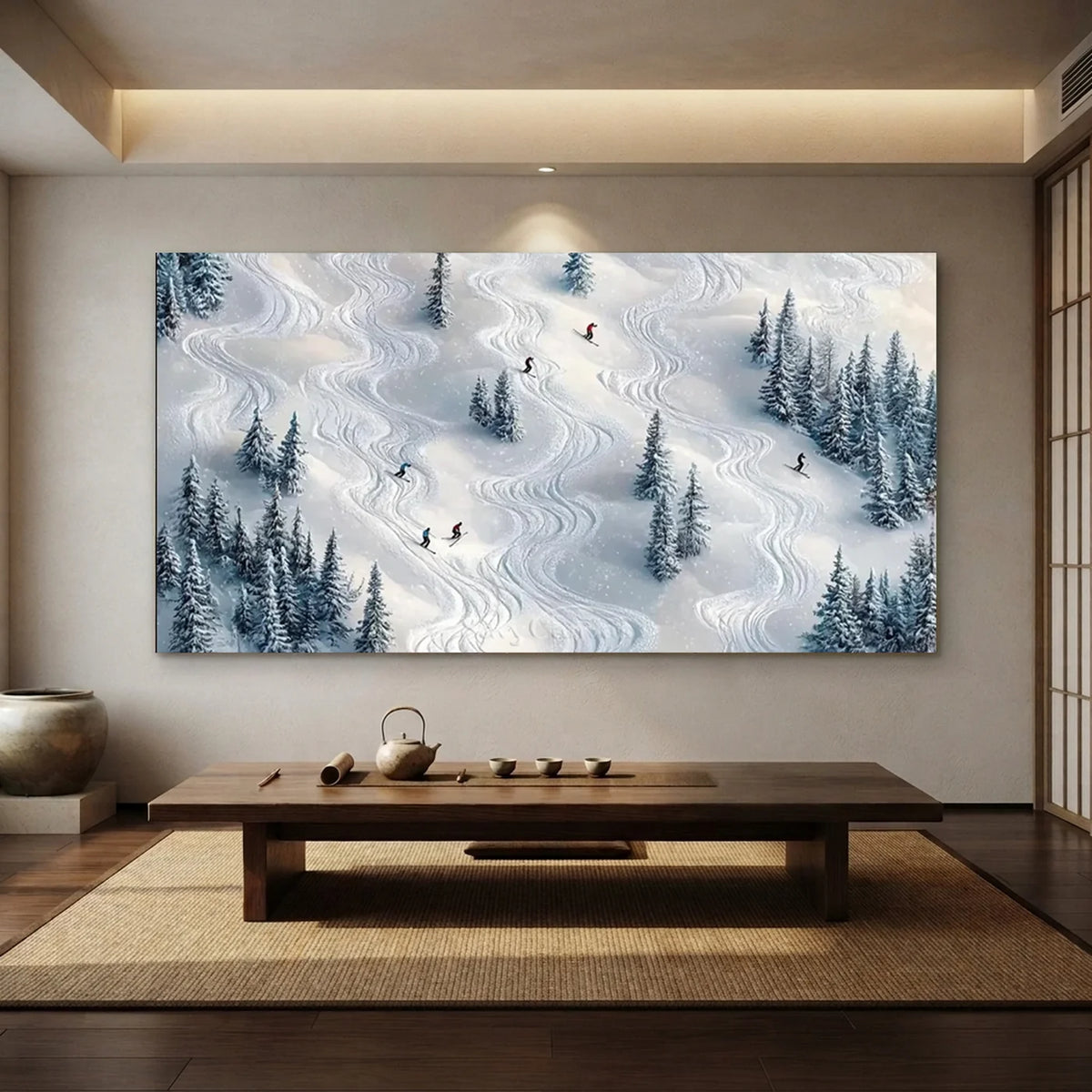 Skiing_Sports_Art_Textured_Painting_Canvas_MM26-for-zen-style-tea-room-09.webp