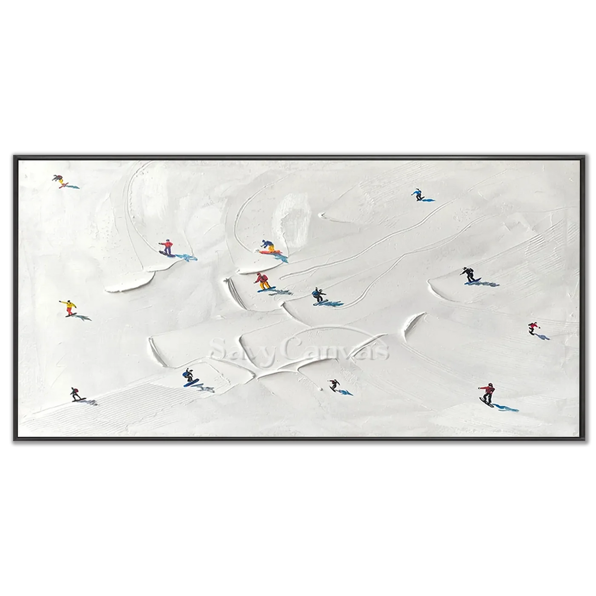 Skiing_Sports_Art_Textured_Painting_Canvas_MM8-black-frame-03.webp