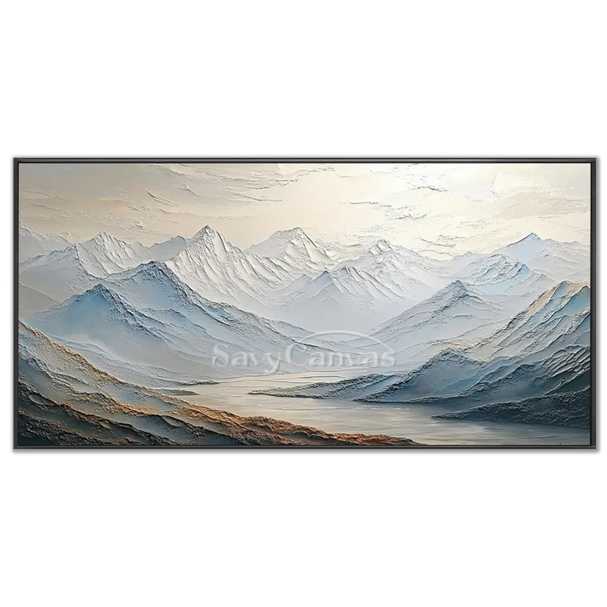 Snowy-Mountain-Wall-Art-black-frame-03.webp