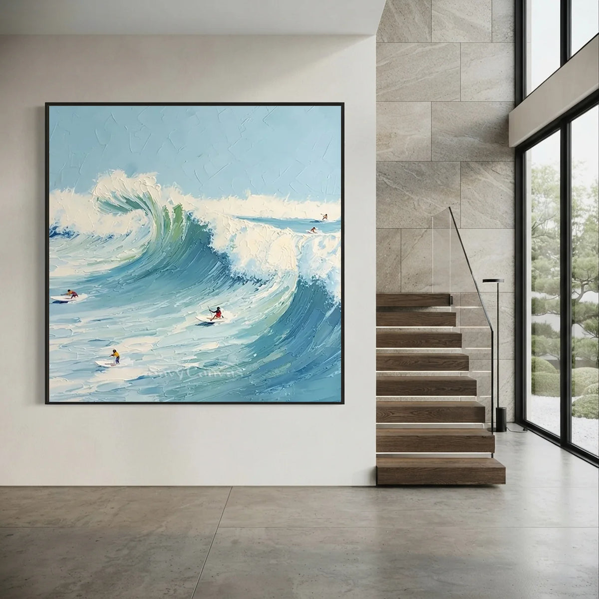 Sports_Art_Painting_Canvas-for-large-Staircase-wall-07.webp