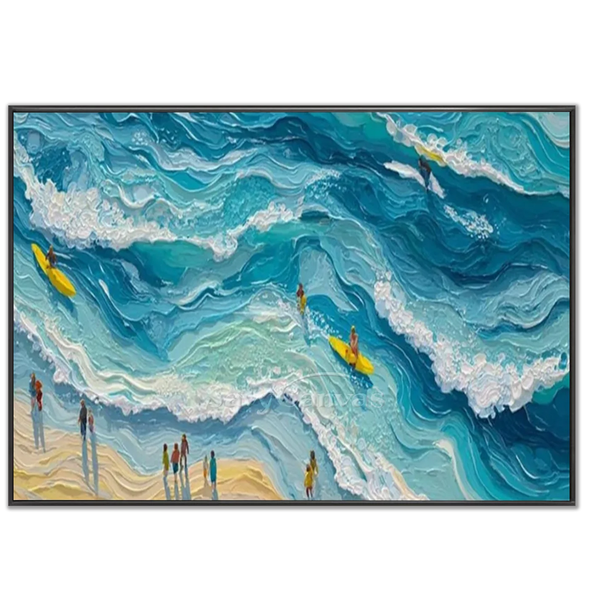 Sports_Art_Texture_Painting_Canvas-black-frame-02.webp