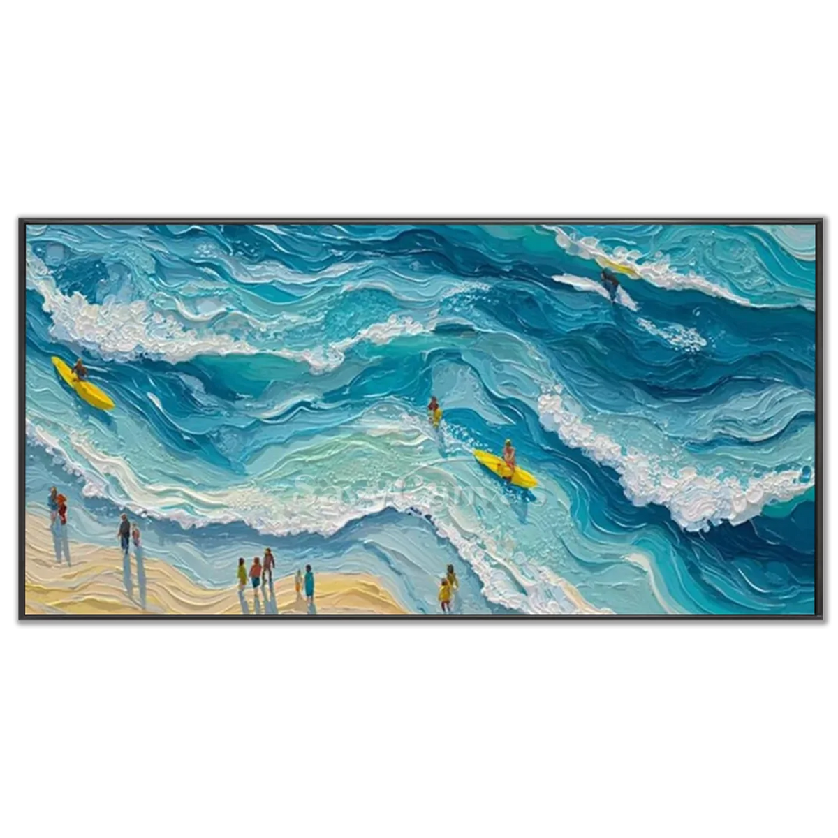 Sports_Art_Texture_Painting_Canvas-black-frame-03.webp