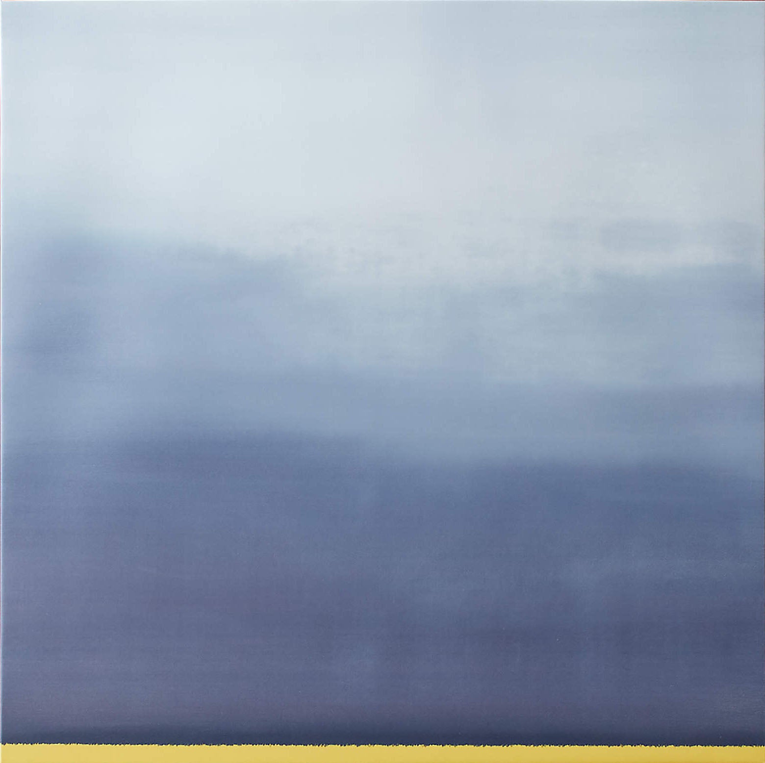 Abstract Landscape Oil Painting with Yellow Accent #TC 150