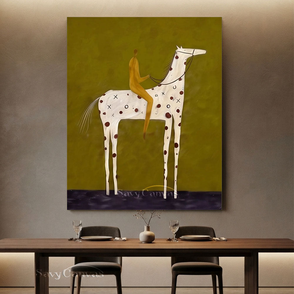 Large Equestrian Rider Wall Art #SS 223
