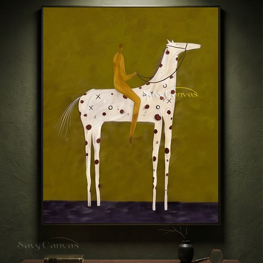 Large Equestrian Rider Wall Art #SS 223