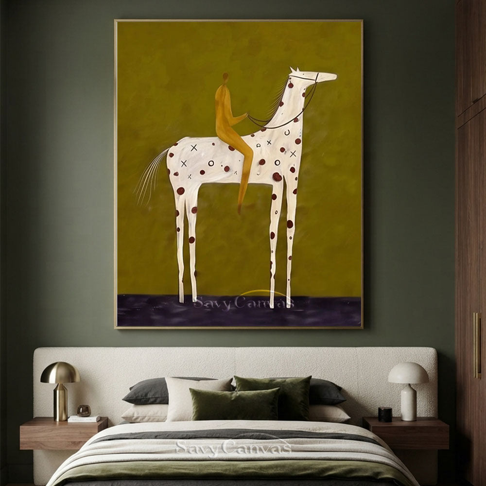 Large Equestrian Rider Wall Art #SS 223