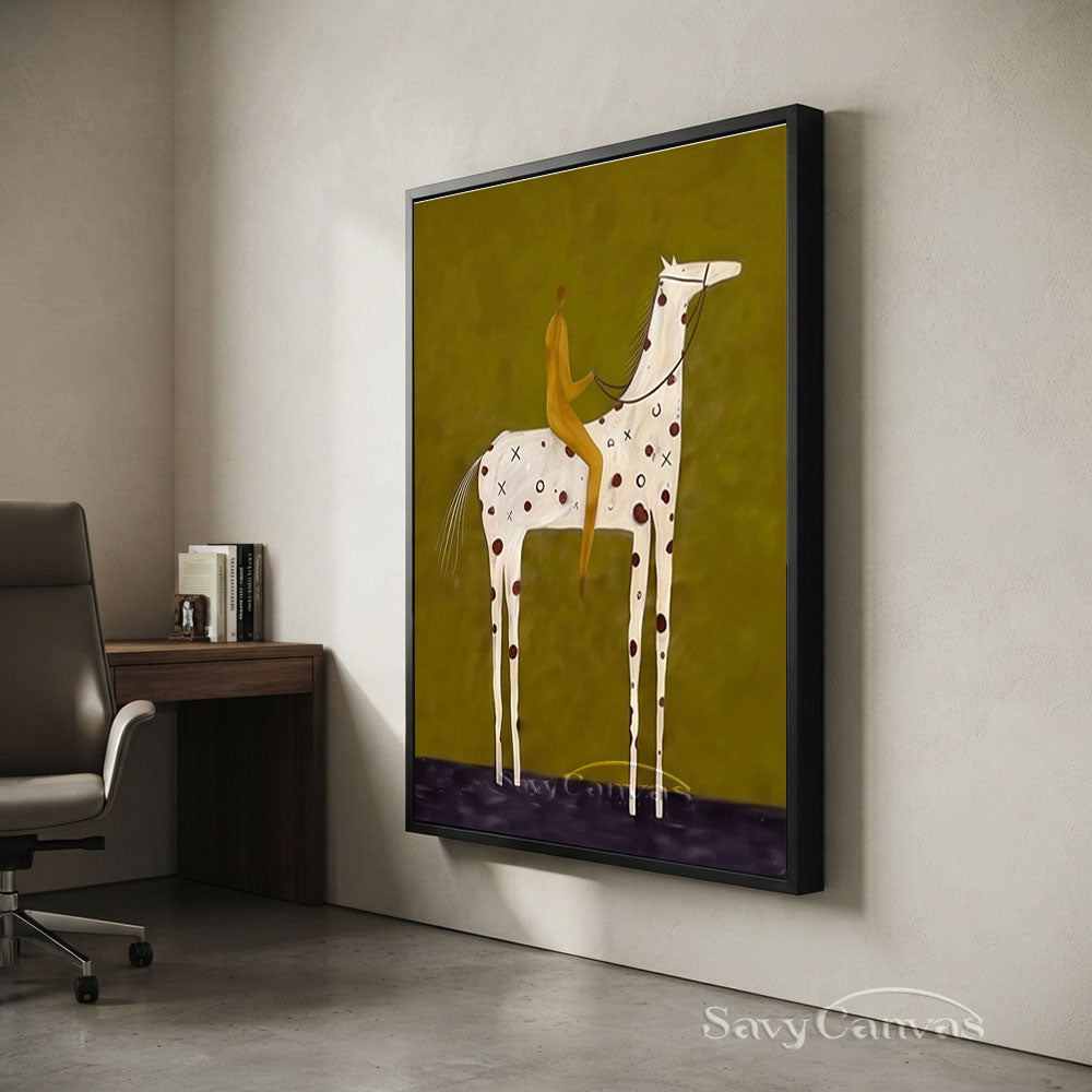 Large Equestrian Rider Wall Art #SS 223