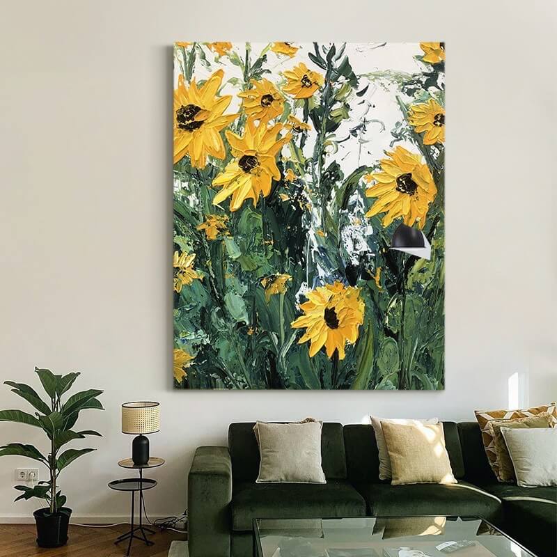 Textured Impasto Floral Oil Painting | Palette Knife Art Style
