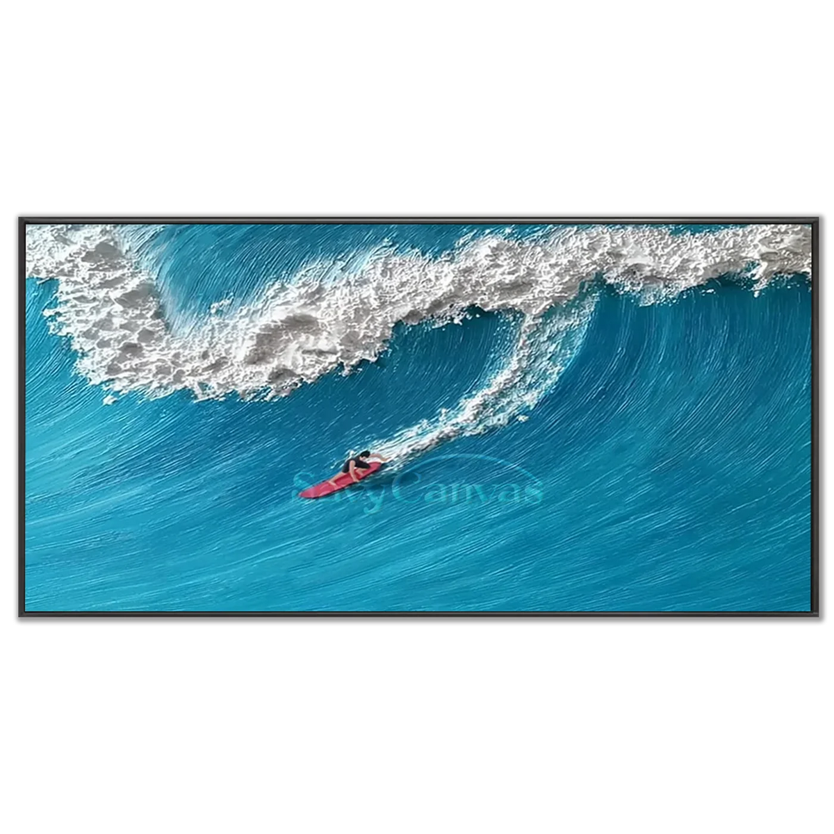 Surfing_Sports_Texture_Canvas_Painting_MM4-black-frame-03.webp
