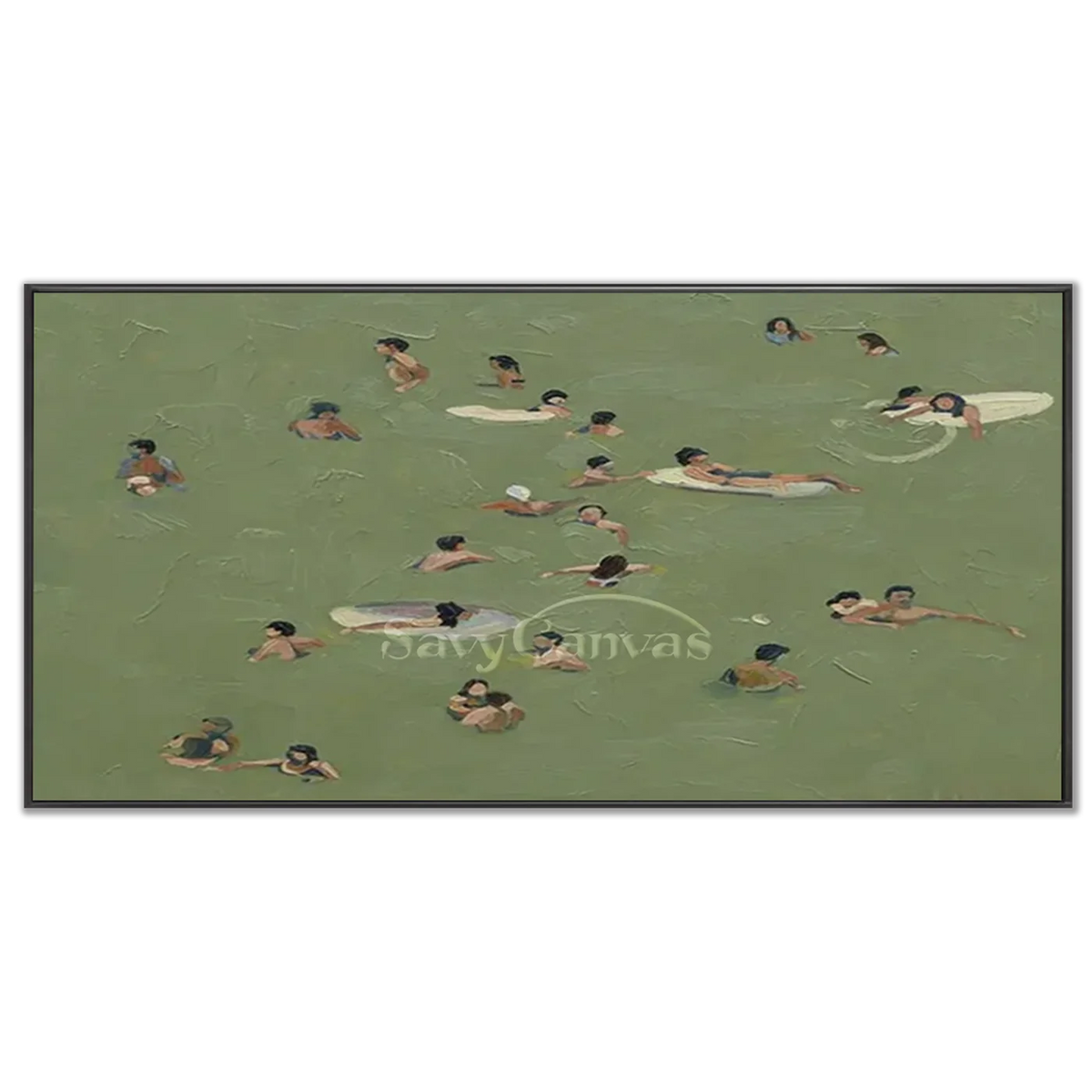 Swimming_Sports_Art_Painting_Canvas-black-frame-03.webp