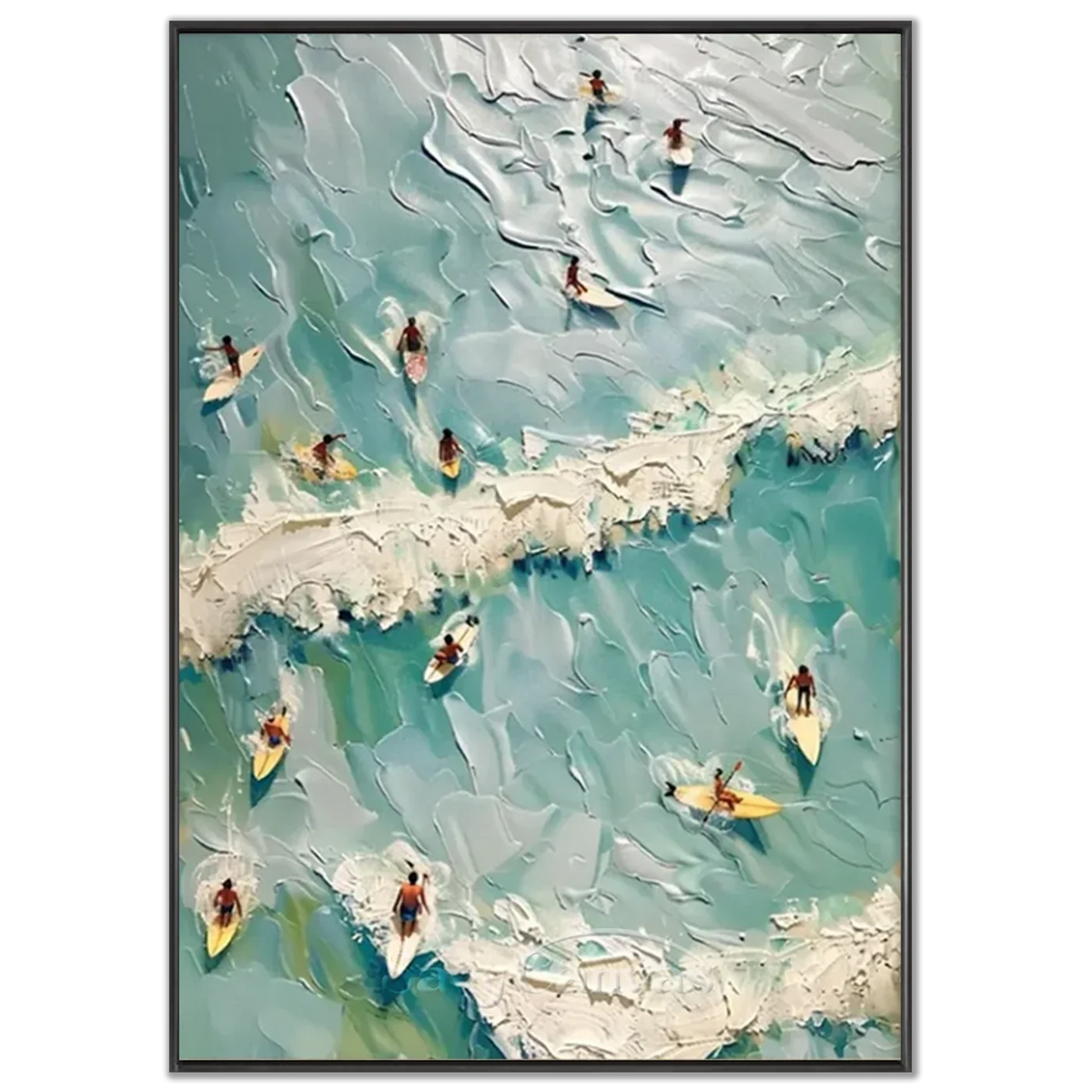 Swimming_Sports_Art_Texture_Painting_Canvas_MM1-black-frame-02.webp