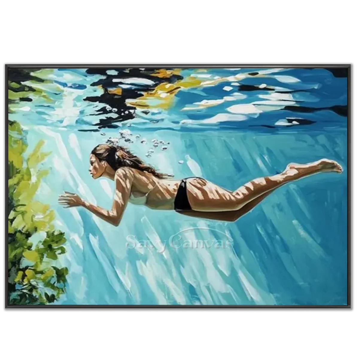Swimming_Sports_Canvas_Painting-black-frame-02.webp