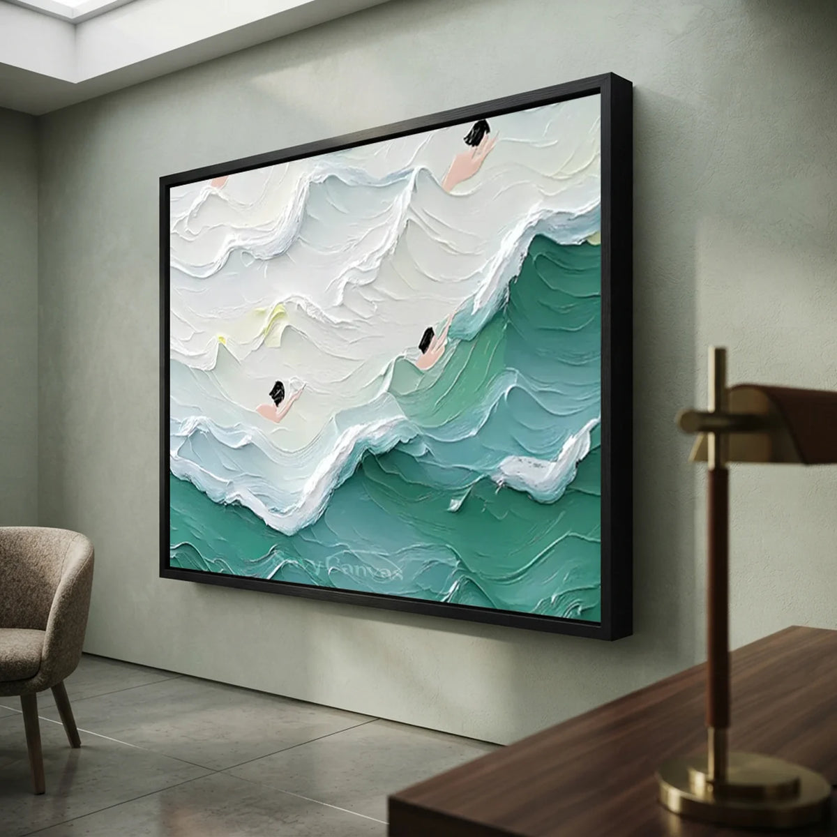 Swimming_Sports_Texture_Canvas_Painting-for-study-decor-05.webp