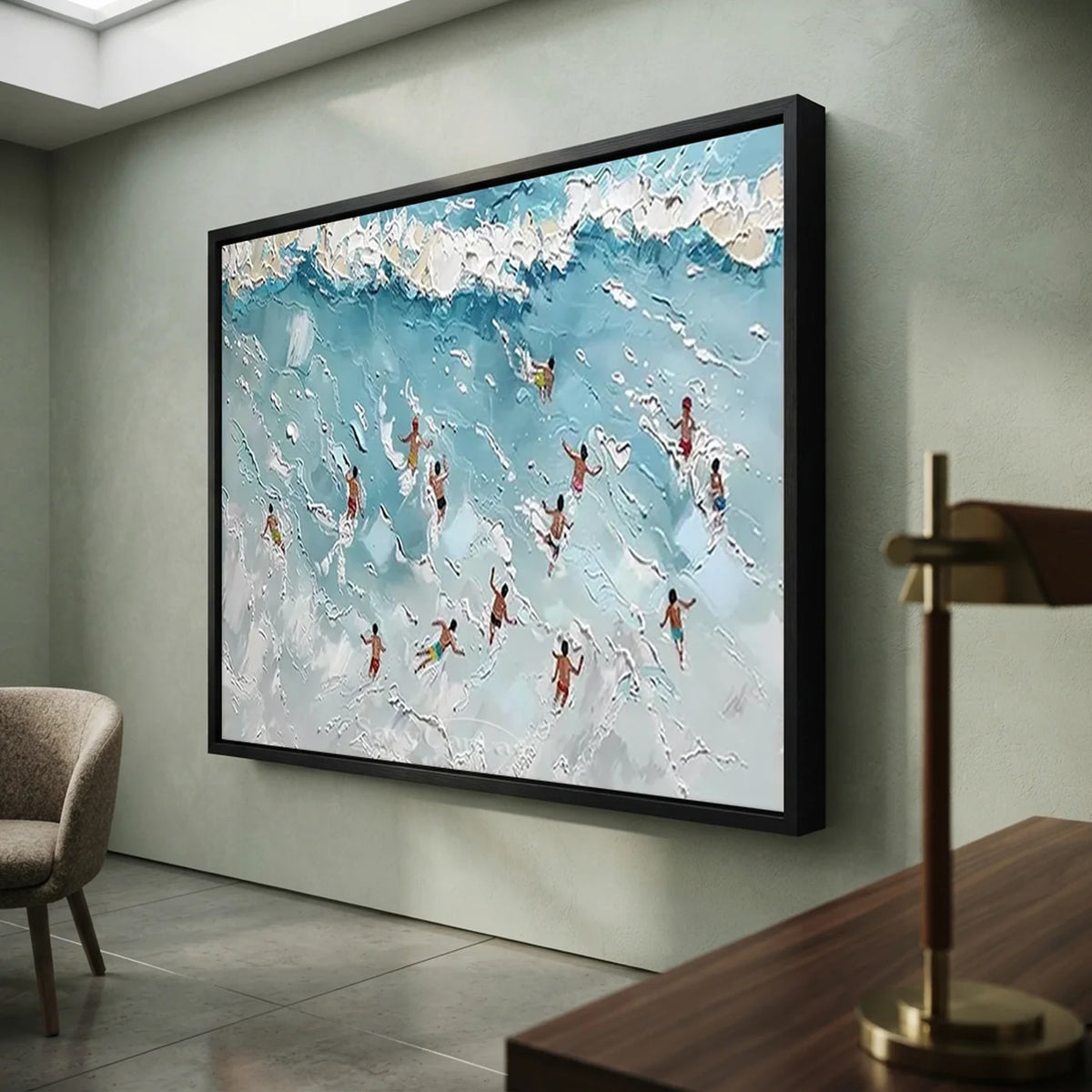 Swimming_Sports_Textured_Canvas_Painting-for-study-decor-05.webp