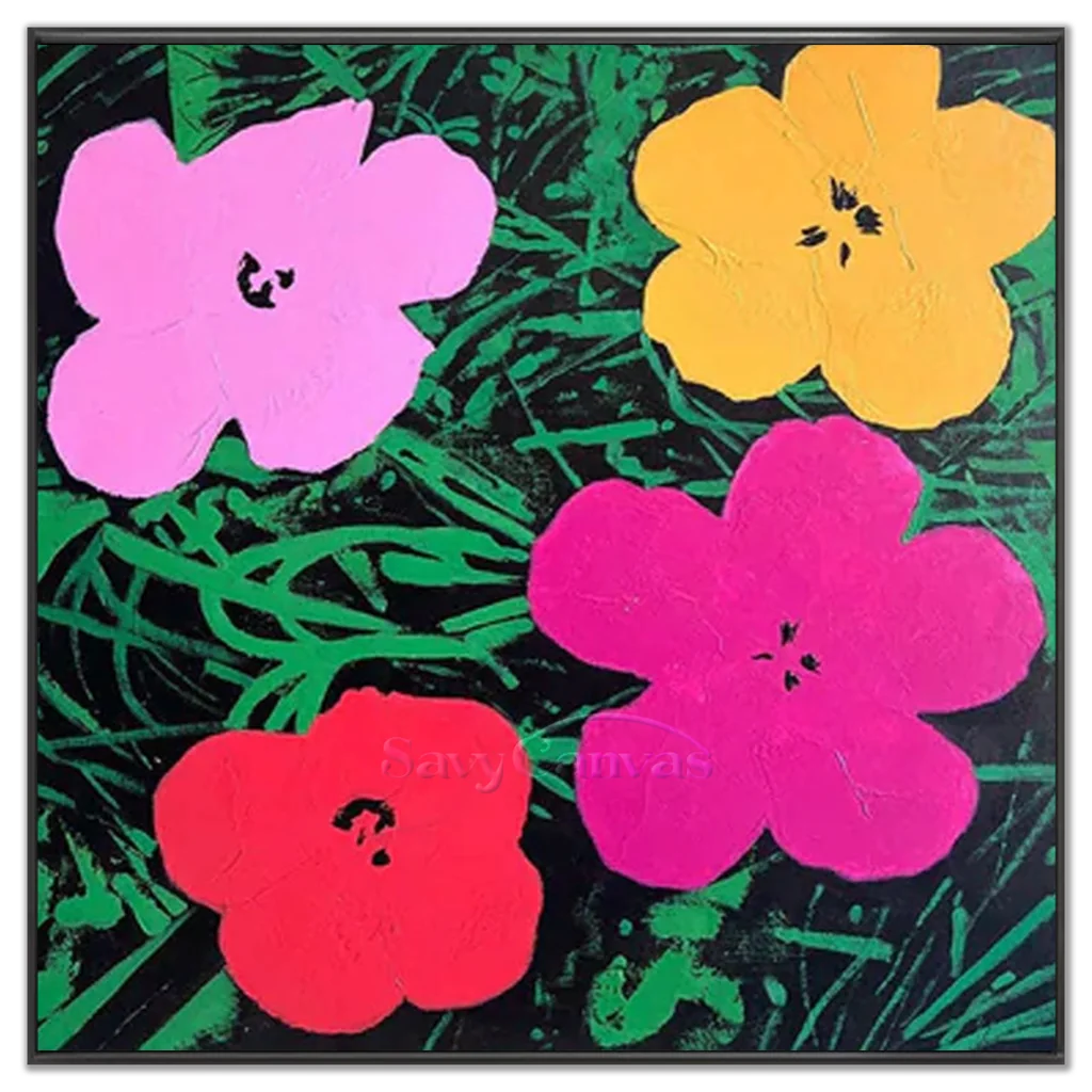Unique Pop Floral Art Wall Painting #TB 009